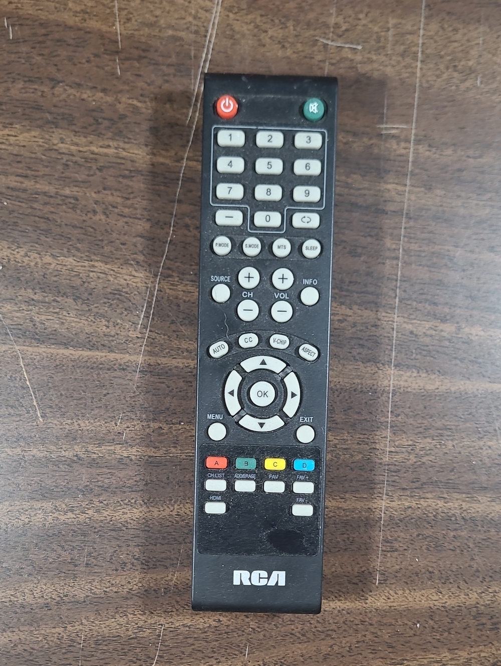 Black Universal Remote Control - Replacement for TVs WS-1288